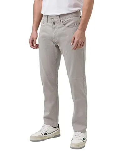 Pierre Cardin Herren Futureflex Lyon Hose, Pelican, 32.32 - Wanderhose mit hochelastischer 5 Pocket und moderner Birdseye Garnfärber Optik. Besonders elastisch, formstabil und ideal für Business sowie Freizeit.