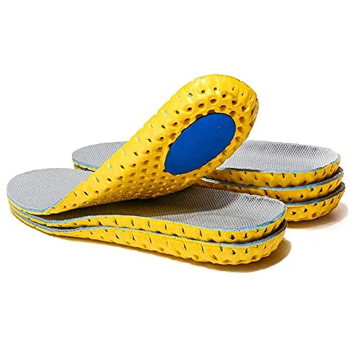 XINIFOOT 3 Paar elastische stoßdämpfende Schuheinlagen Atmungsaktive Waben-Sneaker Einlagen Sportschuh-Einlegesohlen Ersatz Einlegesohlen für Männer und Frauen