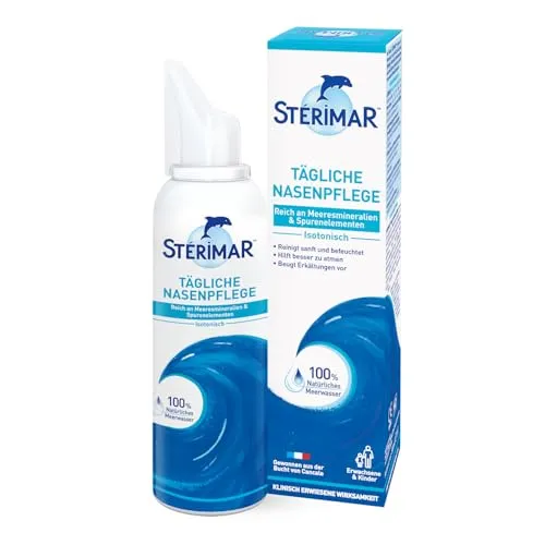 Sterimar Nasenspray, 100% Meerwasser, 50 ml | Tägliche Nasenpflege für Erwachsene & Kinder ab 3 Jahren