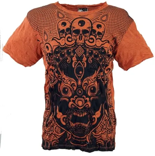 GURU SHOP Sure Herren T-Shirt Dämon - Rostorange, Baumwolle, Size:XL