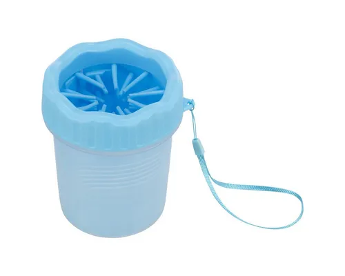 TRIXIE Hundebademantel Pfotenreiniger blau