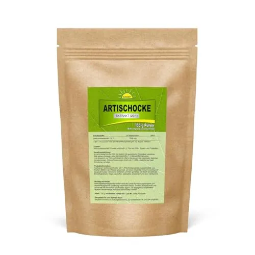 Artischockenextrakt (20:1), Premiumqualität ohne Zusätze, 100 g veganes Pulver im Beutel, Bonemis®