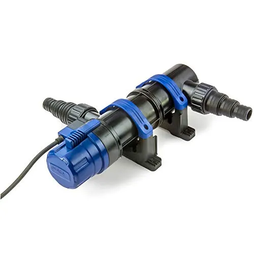 Osaga UVC-Teichklärer 11 Watt - Effiziente Teichreinigung - UV-Sterilisator für Teiche, 11 Watt Leistung, reinigt bis 1600 l/h, sorgt für klares Wasser und gesunde Teichbewohner.