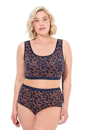 Ulla Popken Damen Bustier, Schlupfform, Ohne Bügel BH, Kupfer, 50-52 EU