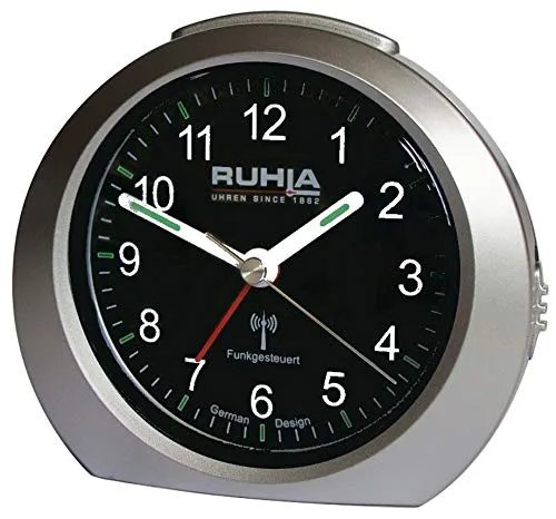 Ruhla Funkwecker Analog in silber von UMR Uhren Manufaktur Ruhla