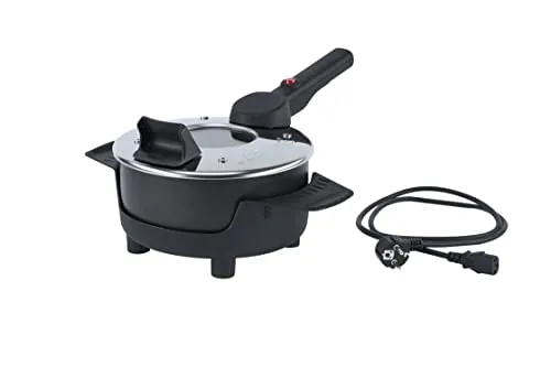 Remoska Prima Glas P31F/01 - Multifunktionspfanne mit 2l Fassungsvermögen - Pfanne mit 400W, ideal zum energieeffizienten Backen; ersetzt den großen Ofen und sorgt für saftige Speisen ohne lange Backzeiten.