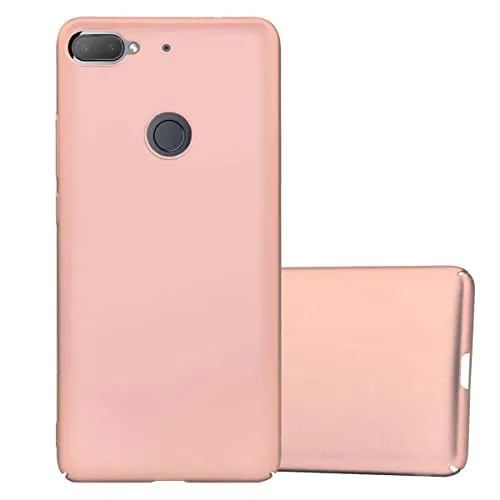 Cadorabo Hülle kompatibel mit HTC Desire 12 Plus Schutzhülle TPU Silikon Case Metallic Design Anti Rutsch Slim Kratzfest Stabiles Hardcase mit Rundumschutz Case Hülle für HTC Desire 12 Plus in Rosa
