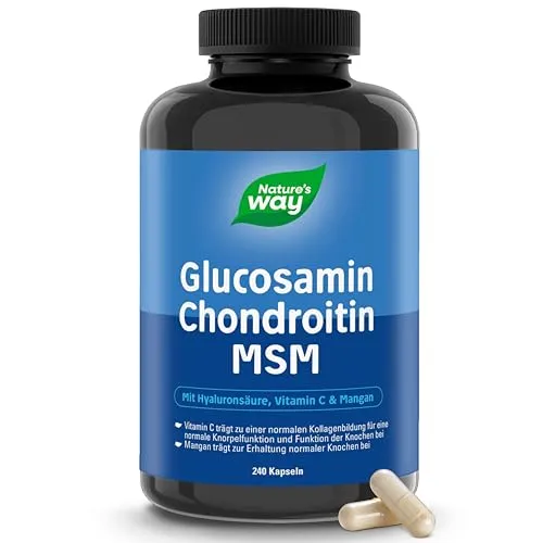Hochdosierte Glucosamin Chondroitin Kapseln mit MSM | 240 Stück