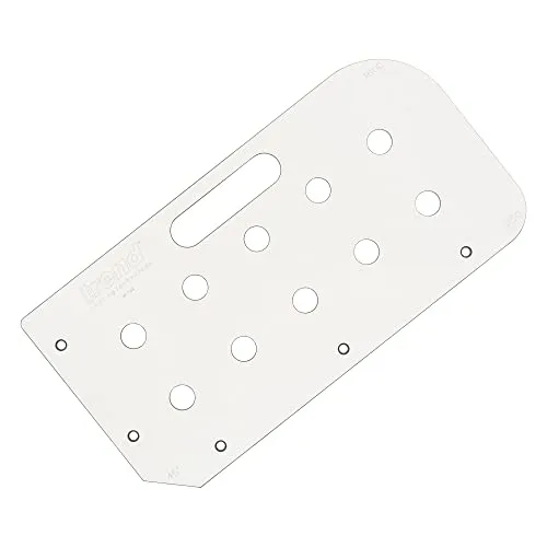 Trend Multifunktionale Tischfrässchablone, MFT-Stil Arbeitsplatten, kompatibel mit Tauchfräse, strapazierfähiges Material, Eckenradien und 45-Grad-Endschnitt, MFT/JIG