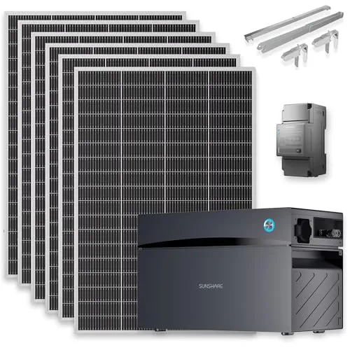 SUNSHARE Ray Lite 1200W Balkonkraftwerk-Komplettset mit 2 kWh Speicher - Modulares Solarsystem zur Stromerzeugung und Speicherung. Inklusive Smart Meter für intelligente Energieüberwachung. Ideal für nachhaltige Energiegewinnung im eigenen Zuhause.