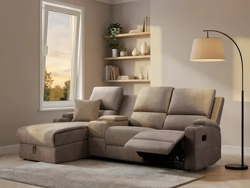 Home affaire Ecksofa NAPORI Multimediasofa XXL in braun von OTTO home
