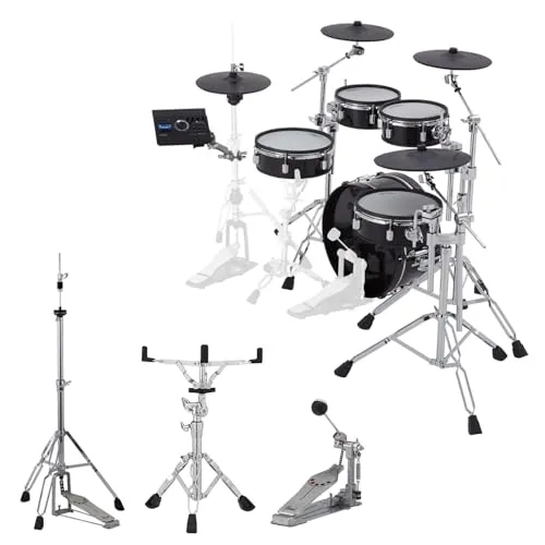Roland E-Drum VAD307 Acoustic Design Kit - E-Schlagzeuge mit authentischem Spielgefühl, über 300 Sounds und Bluetooth-Funktion für kabelloses Spielen zu Songs. Ideal für Zuhause, Proberaum und Bühne.