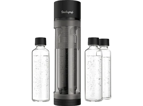 SODAPOP Logan Wassersprudler Schwarz matt in schwarz von SODAPOP