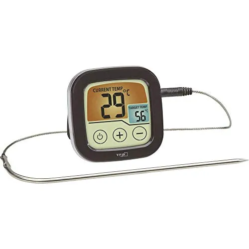 TFA Dostmann Raumthermometer 14.1509.01 - Grill-Thermometer zur präzisen Kerntemperaturüberwachung, kompakt und aus robustem Kunststoff