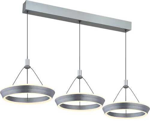 Globo Lighting Hängeleuchte Metall grau matt, LED