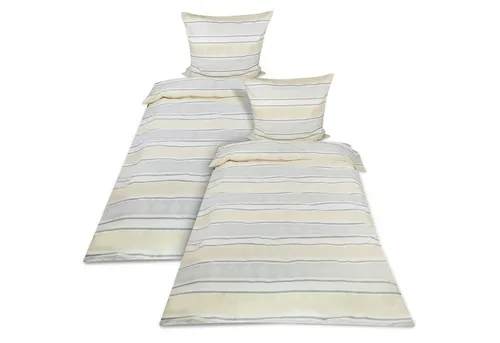 Beautissu Bettwäsche Viola - 4tlg. Biber Baumwolle in Beige - Kuschelige 4-teilige Bettwäsche aus Fein Biber, ideal für warme Nächte. Pflegeleicht, waschbar bei 60°C und bügelfrei. Genießen Sie höchsten Schlafkomfort in Ihrem Schlafzimmer.