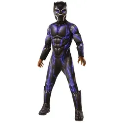 Rubie's Luxuskostüm Black Panther für Kinder M (5-7 Jahre) in lila von Rubies
