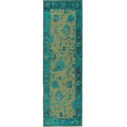 benuta Nest Läufer für Flur Frencie Türkis 80x250 cm von benuta