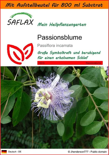 SAFLAX Blumensamen SAFLAX - Garden in the bag - Passionsblume