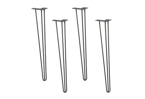 WAGNER design yourself Möbelfuß HAIRPIN LEGS 4er Set - Möbelfüße im Retro Style, konisch verlaufend und ideal für individuelle Möbelgestaltungen in kleinen Räumen. In verschiedenen Farben erhältlich.