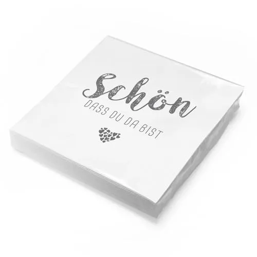 Papierservietten Weiß von itenga