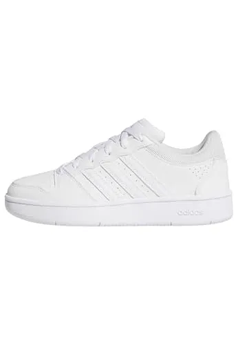 adidas Damen Hoops Classic Schuhe - FTWR White/FTWR White/core Black, 36 2/3 EU - Stylische Sneakers mit regulärer Passform, schnürbarem Design und robustem Synthetik-Obermaterial für einen komfortablen Alltag.