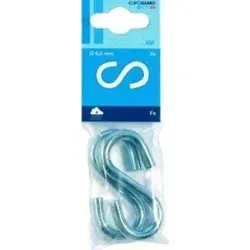 Not S-Haken (SB) galZn 5,8mm in weiß von Monheimer Ketten- u. Metallwarenindustrie