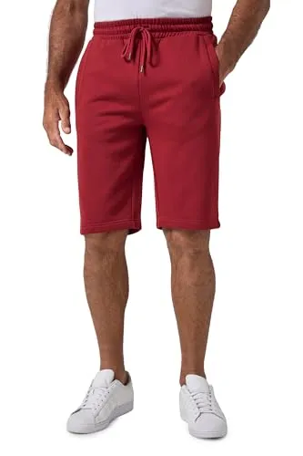 JP1880 Bermuda Basic kurze Jogginghose rot 4XL - Modische kurze Jogginghose in purpurrot, ideal für Freizeit und Sport. Hergestellt aus einer hochwertigen Baumwoll-Mischung für hohen Tragekomfort. OEKO-TEX® zertifiziert und pflegeleicht.