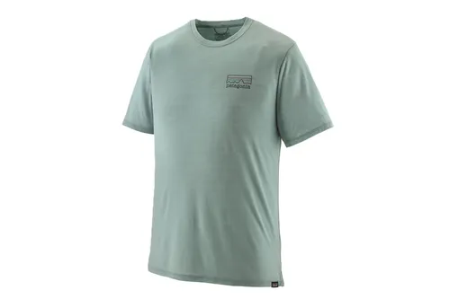 Patagonia T-Shirt Patagonia Cap Cool Merino Blend Grap Fitz Roy Shirt Herren