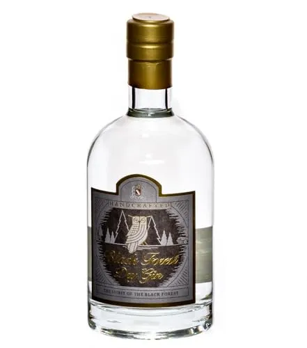 Kammer-Kirsch Black Forest Dry Gin - Premium Gin mit intensiven Wacholder- und Zitrusnoten, ideal für Cocktails oder pur. Entdecken Sie den Geschmack des Schwarzwalds!