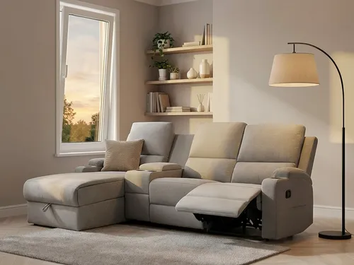 Home affaire Ecksofa NAPORI Multimediasofa XXL in grau von OTTO home