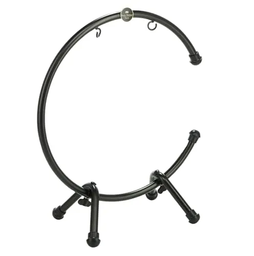 Sonic Energy Tisch Gong Ständer – Zubehör für Gongs bis 33 cm - Gong Ständer – Stabiler pulverbeschichteter Stahl für optimale Klangentfaltung und freies Schwingen des Gongs, ideal für Tisch- oder Bodennutzung.