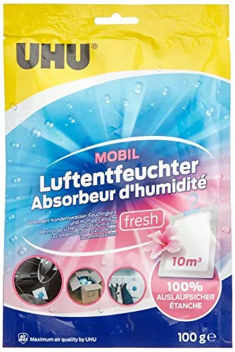 UHU 47165 airmax Luftentfeuchter, Mobil Fresh, Beutel mit 100 g