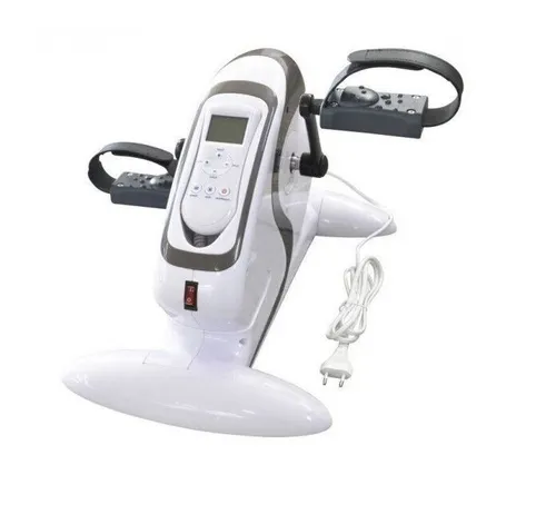 Produktbild RFM Deluxe Pedaltrainer Mit Motor Fitness Trainer in Weiß Grau Heimtrainer