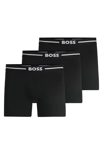 BOSS 3P Boxer Brief Bold Schwarz Baumwolle XX-Large Herren - Herrenunterhosen in Premiumqualität, gefertigt aus 95% Baumwolle für maximalen Komfort und Atmungsaktivität. Dezenter BOSS-Bund und perfekte Passform für den aktiven Mann. Erleben Sie Stil und Flexibilität im Alltag!