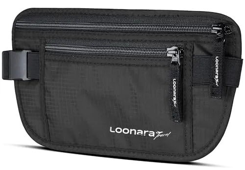 Flache Bauchtasche Diebstahlsicher mit RFID Blocker für Dein Reise-Zubehör