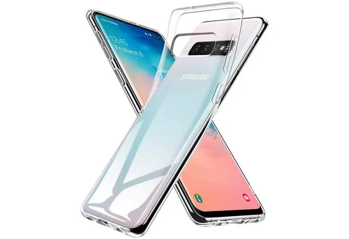 CoolGadget Handyhülle Transparent Ultra Slim Case für Samsung Galaxy S10 Plus 6,4 Zoll, Silikon Hülle Dünne Schutzhülle für Samsung S10+ Hülle