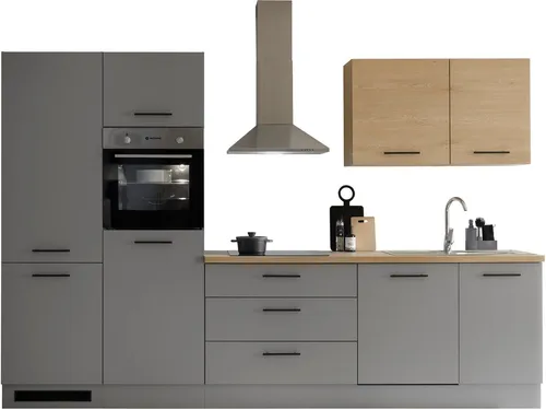 KOCHSTATION Küchenzeile KS-Malfi 320cm