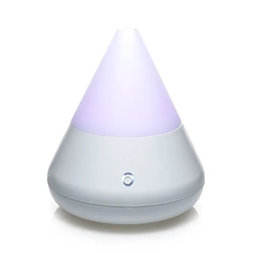pajoma® Aroma Diffuser, Ultraschall Luftbefeuchter mit LED Licht, Humidifier Aromatherapie Diffusor (Weiss)