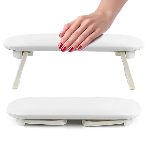 Winter Shore Leder-Handauflage Nagelstudio - Nail Tech Supplies & Zubehör - Handablage Nagelstudio - Weiche Armauflage Nagelstudio - Handkissen Maniküre für Schönheitssalon - Armauflage Nageltisch