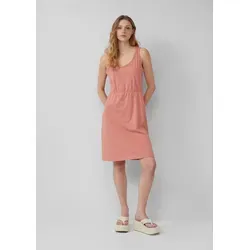 QS Minikleid Kleid Kurzes Jerseykleid aus Baumwolle orange L (40)