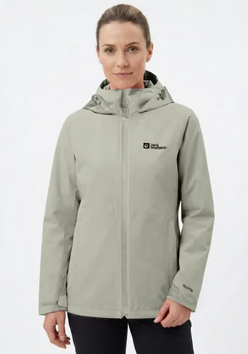 Jack Wolfskin Trailtime 2L Jacke Damen - Wasserdichte Funktionsjacke in Grün - Funktionsjacken mit TEXAPORE CORE Membran, atmungsaktiv und winddicht, ideal für sportliche Wanderungen und den Alltag.