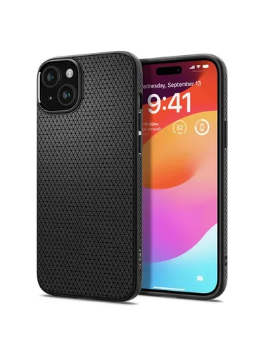 Spigen Liquid Air - matte black - iPhone 15 ACS06790