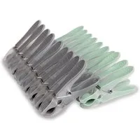 ProHome Wäscheklammern Anthrazit Grün 20er Pack