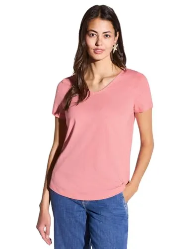 Damen Basic T-Shirt in Unifarbe