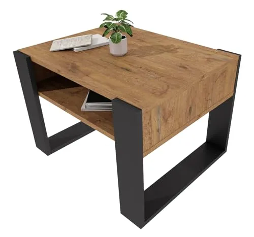 möbelkap Couchtisch 65×53.6 cm – Moderner Kaffeetisch aus Holzwerkstoff mit Ablagefläche