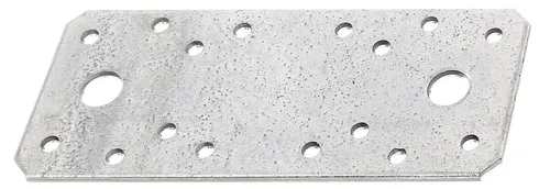 15x ALBERTS Flachwinkel Holzverbinder Lochplatte Stahl verzinkt 133x55 mm
