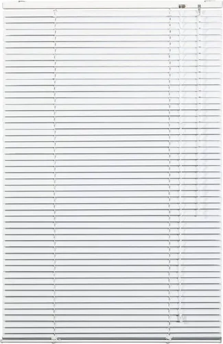 Lichtblick Aluminium Jalousie 120 cm x 160 cm - Jalousien in verschiedenen Größen, aus leichtem Aluminium, ideal für Fenster und Türen. Einfache Montage ohne Bohren dank Klemmträgern und individuelle Lichteinstellung durch Drehstab.
