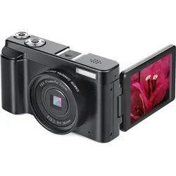 INF Digitalkamera mit 24 MP, HD 1080p und 16x Zoom - Schwarz