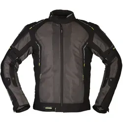 Modeka Khao Air Textiljacke 3XL - Dunkelgrau/Schwarz - Motorradjacke mit wasserdichter 2in1 Humax Membrane und optimaler Belüftung durch Mesh Einsätze. Ideal für Sommerfahrten und Sicherheit durch nachrüstbare Protektoren.